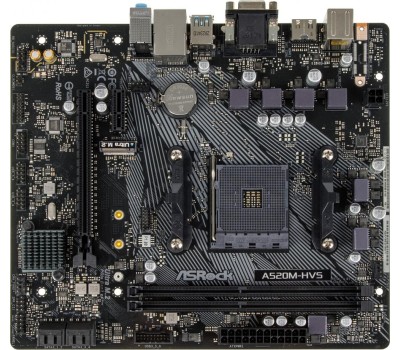 ASROCK A520M-HVS {Soc-AM4 AMD A520 2xDDR4 mATX AC`97 8ch(7.1) GbLAN RAID+VGA+HDMI}