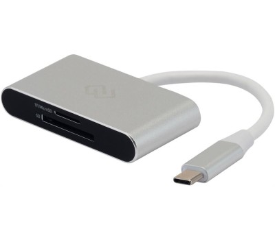 Картридер DIGMA CR-C2501-S, серебристый [cr-с2501-s]