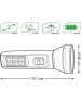 GAUSS Фонарь ручной GFL102 черный 2Вт лам.:светодиод. (GF102)