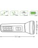 GAUSS Фонарь ручной GFL102 черный 2Вт лам.:светодиод. (GF102)