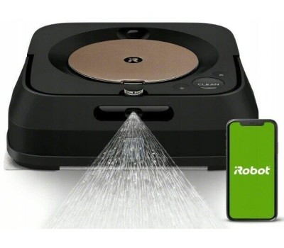 пылесосы IROBOT Робот-пылесос Braava Jet M6, 50Вт, черный/черный [m613240]