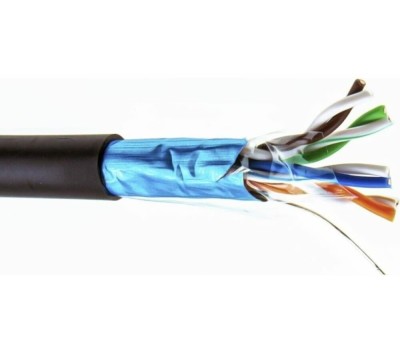 5bites Кабель FS5505-305CPE витая пара FTP/SOLID/5E/24AWG/COPPER/PE/BLACK/OUTDOOR/DRUM/305M
