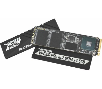 Накопитель SSD PATRIOT SSD накопитель Viper VP4300 VP4300-2TBM28H 2ТБ, M.2 2280, PCIe 4.0 x4, NVMe, M.2
