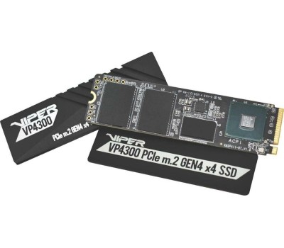 Накопитель SSD PATRIOT SSD накопитель Viper VP4300 VP4300-2TBM28H 2ТБ, M.2 2280, PCIe 4.0 x4, NVMe, M.2