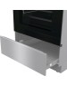 GORENJE Электрическая плита GECS5C70XA, стеклокерамика, без крышки, нержавеющая сталь/черный