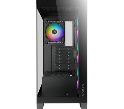 Корпус для ПК AZZA Корпус ATX Cove, Midi-Tower, без БП, черный [csaz-570b cove]