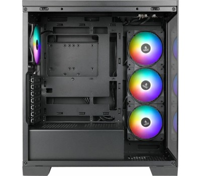 Корпус для ПК AZZA Корпус ATX Cove, Midi-Tower, без БП, черный [csaz-570b cove]