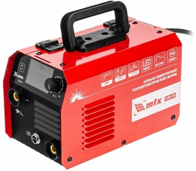 Сварочный аппарат MTX Аппарат инвертор. полуавтомат. cварки FCAW-130, 130 А, ПВ 60%// 94300