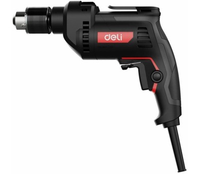 Дрель DELI Дрель-шуруповерт сетевая DE-CZ13-1E (680Вт, 13мм, 3000об/мин, 48000уд/мин, картон)