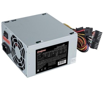 Блок питания EXEGATE Блок питания 650W CP650 (ATX, 8cm fan, 24pin, (4+4)pin, PCI-E, 3xSATA, 2xIDE)