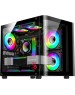 Корпус для ПК BLOODY Корпус mATX BD-CC104, Mini-Tower, без БП, черный [bd-cc104-bk]