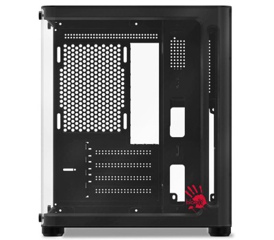 Корпус для ПК BLOODY Корпус mATX BD-CC104, Mini-Tower, без БП, черный [bd-cc104-bk]