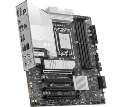 Материнская плата MSI Материнская плата PRO B860M-A WIFI B860, LGA1851, 4*DDR5, 4*PCIEx16, 3*M.2, 2*TypeC, 3*USB3.2Gen2, 6*USB3.2Gen1, 2*USB2.0, 4*SATA3.0, 5G, Type-C(DP), DP, HDMI, M-ATX, RTL