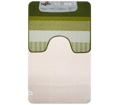 САНАКС - Коврик в ванную СТАР-ЛООП, двойной, ЗЕЛЁНЫЙ, 550 х 900, 550 х 450 мм, 100% полиэстер 00824