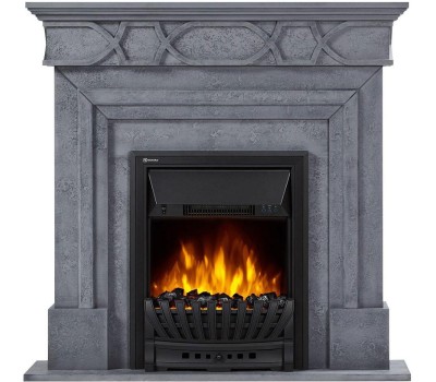 Камин электрический FIRELIGHT Каминокомплект : Очаг Classic EFP/P-1020LS, портал Antico Classic серый