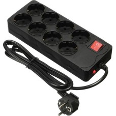 Сетевой фильтр BURO 800SH-1.8-W 1.8м 8 розеток черный