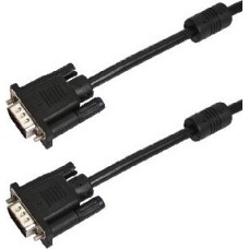 Кабель VGA PROCONNECT (17-5505-6) Шнур VGA - VGA с ферритами, 3м, черный