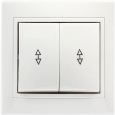 выключатель SMARTBUY (SBE-01w-10-SW22-0) Венера, 1-клавишный,белый