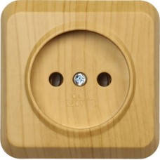 Розетка SMARTBUY (SBE-03lw-10-S1-N) Юпитер, 1-местная, светлое дерево