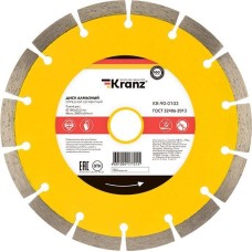 Диск алмазный KRANZ (KR-90-0103) Диск алмазный отрезной сегментный 180x22,2x2,2x10мм