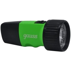 GAUSS Фонарь ручной GFL103 черный 1Вт лам.:светодиод. (GF103)