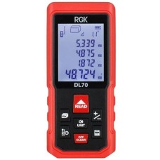 Лазерный дальномер RGK Лазерный дальномер DL70, 2 класс лазера, 635нм, луч красный [4610011873911]