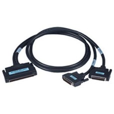 ADVANTECH Кабель PCL-10251-2E интерфейсный SCSI-100 to 2*SCSI-50 Shielded Cable, 2m, P.V.C. jacket 100-Pin to two 50-Pin SCSI Cable, Half pitch 100 pin: Male gold flash contacts, black insulator, 25 twist pairs tinned and strand copper wire with drain wir