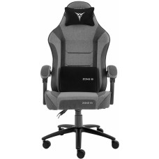 Кресло компьютерное игровое ZONE 51 Кресло игровое Invader x-weave, ткань, до 110кг, шарнирные подлокотники, серый