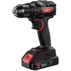 DELI Дрель-шуруповерт аккумуляторная ударная DE-CZ20-2A4 (1 АКБ*4Ач+ЗУ, 20В, 10мм, 50Нм, сумка)