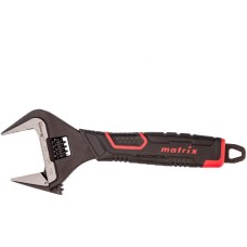 MATRIX Ключ разводной, тонкие губки, фосфатированный, двухкомпонентная рукоятка, 200 мм, PRO 15577