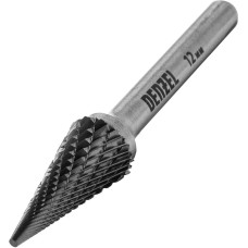 DENZEL Борфреза по металлу твердосплавная, коническая, тип-M, 12 мм 72077