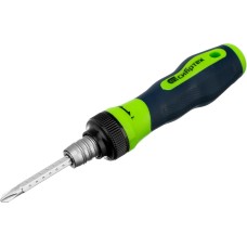 СИБРТЕХ Отвертка реверсивная комбинированная PH2/SL6, CrV 13368