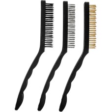 MATRIX Набор щеток, 3 шт, металлические с пластмассовой ручкой, большие 74863