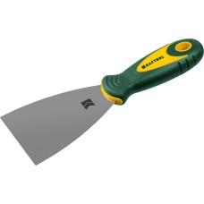 KRAFTOOL 75 мм, х-образное профилированное полотно, двухкомпонентная ручка, нержавеющий, шпатель (10035-075)