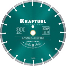 KRAFTOOL LASER-BETON 300 мм (25.4/20 мм, 10х3.2 мм ), алмазный диск (36686-300)