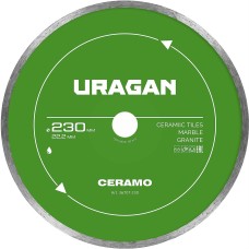 URAGAN CERAMO 230 мм, диск алмазный отрезной сплошной (36707-230)