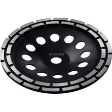 STAYER Double, d 230 мм, двухрядная алмазная шлифовальная чашка (33381-230)