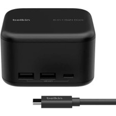 BELKIN Док-станция Connect USB-C 6-in-1 130W HDMI&2-USB-C 3.0&USB-A 3.1 GaN Dock. Цвет: черный