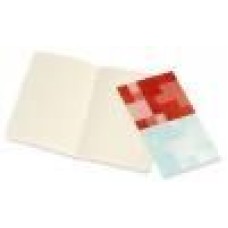 MOLESKINE Блокнот VOLANT QP713F16B24 Pocket 90x140мм 80стр. нелинованный мягкая обложка оранжевый/голубой (2шт)