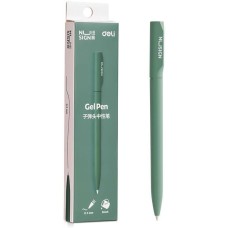 DELI Ручка гелев. Nusign (NS552GREEN) зеленый d=0.5мм черн. черн. кор.карт. автом