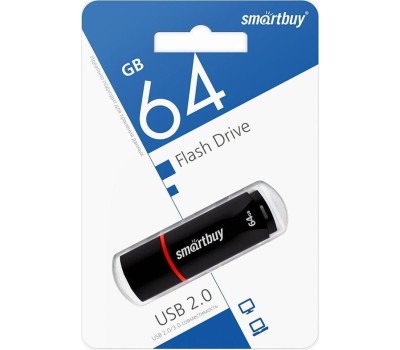 USB флеш SMARTBUY (SB64GBCRW-K) 64GB CROWN BLACK