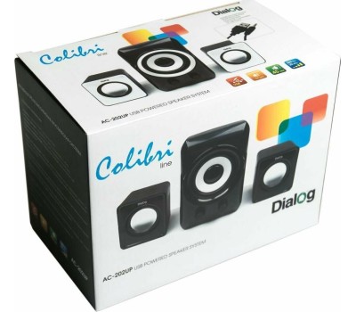 Компьютерная акустика DIALOG AC-202UP черный