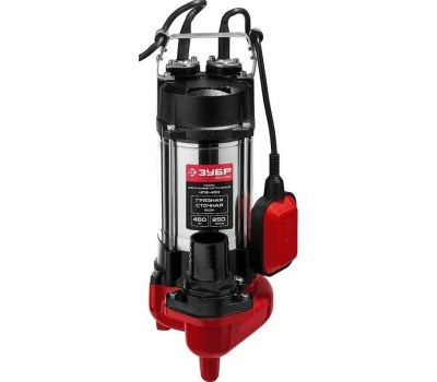 Насос ЗУБР НПФ-450 Насос фекальный погружной для загрязненной воды