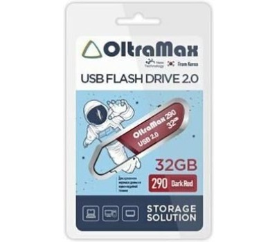 USB флэш-накопитель OLTRAMAX OM-32GB-290-Dark Red
