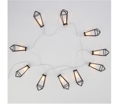 Гирлянда NEON-NIGHT (304-017) ГИРЛЯНДА КРИСТАЛЛЫ ЧЕРНЫЕ 10 LED, 1,5 М, ПР-Й ПВХ, ТЕПЛЫЙ БЕЛЫЙ СВЕТ ,