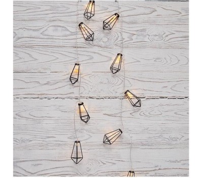 Гирлянда NEON-NIGHT (304-017) ГИРЛЯНДА КРИСТАЛЛЫ ЧЕРНЫЕ 10 LED, 1,5 М, ПР-Й ПВХ, ТЕПЛЫЙ БЕЛЫЙ СВЕТ ,