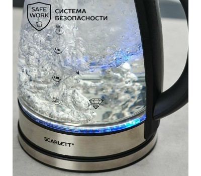 Чайник электрический SCARLETT SC-EK27G88 стекло/черный 1,7л