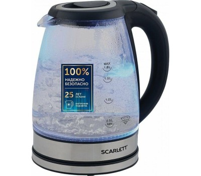 Чайник электрический SCARLETT SC-EK27G88 стекло/черный 1,7л