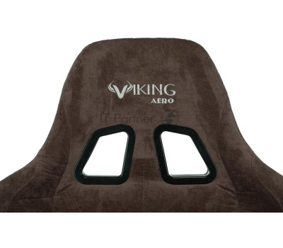 Кресло БЮРОКРАТ Кресло игровое Zombie VIKING KNIGHT Fabric темно-коричневый Light-10 с подголов. крестовина металл