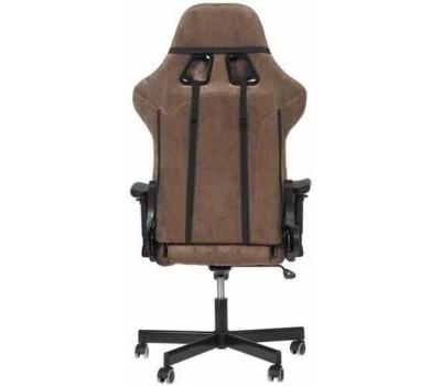 Кресло БЮРОКРАТ Кресло игровое Zombie VIKING KNIGHT Fabric темно-коричневый Light-10 с подголов. крестовина металл